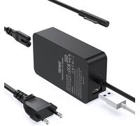 44W Surface Charger Cable 15V 2.58A Surface Pro Charger AC Adapter for Microsoft Surface Pro 7/6/5/4/3 Surface Laptop 1/2/3 Surface Book/Surface Go with USB Port 5V 1A