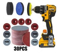 45/30/15 pièces disques de ponçage tampon voiture polissage phares réparation restauration papier de verre Kits Auto lumière roue polonais papier de ponçage 30 pièces 600 800 1000