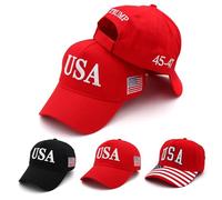 45 47 Trump Hat 2024, casquette américaine brodée Trump was Right About Everything, cadeau Trump pour homme et femme, Trump Hat-USA-red, Taille unique