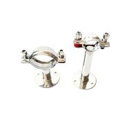 45-48mm 1-3/4" 45mm Pipe Hanger Bracket Clamp Support Clip With Base Plate 304 Stainless For Beer Brewing L=100mm