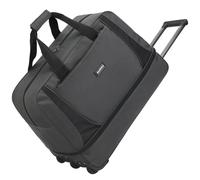 45/70/100L Sac De Voyage à Roulettes Souple Valise Trolley Bagages Cabine Suitcase Extensible Fourre-tout Hydrofuge Pliable Wheeled Travel Duffle Bag Avec Manche Télescopique (Gris, Grand 100L)