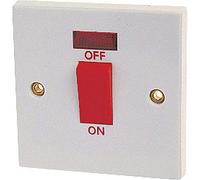 45 A Double Pole Switch Dencon avec lampe Témoin au Bs3676 * * envoi rapide * *