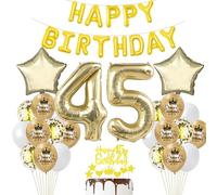 45 ans Anniversaire Femme Déco Ballon 45 ans Anniversaire Décoration Or 45 ans Fête Décoration Champagne Or 45 Anniversaire ballon Homme Femme Décoration Anniversaire 45 ans Ballon 45 ans Or
