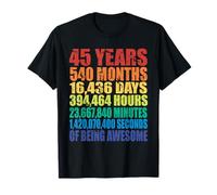 45 Ans d'être géniale 45e Anniversaire T-Shirt