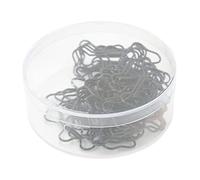 45 Clips Papier Forme Os de Chien, Métal Noir Léger, Organisateur de Documents et Marque - pages - Résistant à la Glissade, Durable, Idéal Bureau et Maison