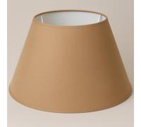 45 cm Abat-jour, Tissu en Coton avec dos en PVC blanc, Produit fait main, pour Lampe de table, Lampadaire (Beige Foncé)