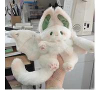 45 cm Blanc A - Jouet en peluche chauve-souris Kawaii, Animal créatif, Esprit magique, Lapin, Poupée en peluc