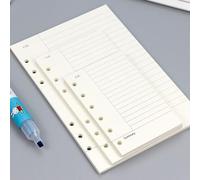 45 Feuilles De Cahier À Feuilles Business Mobiles A5 Pour Reliure Spirale,Index À L'intérieur De La Page Mensuelle,Hebdomadaire,Liste De Choses À Faire,Papeterie En Papier,Recharge -Cornel-A5