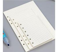 45 Feuilles De Cahier À Feuilles Business Mobiles A5 Pour Reliure Spirale,Index À L'intérieur De La Page Mensuelle,Hebdomadaire,Liste De Choses À Faire,Papeterie En Papier,Recharge,A -Grid-A5