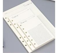 45 Feuilles De Cahier À Feuilles Business Mobiles A5 Pour Reliure Spirale,Index À L'intérieur De La Page Mensuelle,Hebdomadaire,Liste De Choses À Faire,Papeterie En Papier,Recharge,A -Note-A6