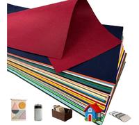 45 feuilles Multicolores Feutrine XXL, 108x52cm Tissu en Feutre Paquet, 3mm DIY Loisir Creatif pour Fabrication de Bricolage Couture Patchwork Artisanat(Size:108x52x0.3cm)