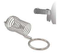45 Mm En Acier Inoxydable Spirale Boule ExtréMité Bague RéGlable | Corps Cylindrique De Ressort En Spirale Multi Bobine, Bague De Queue Lisse Et RéSistante à L'Usure