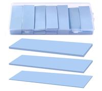 45 Pieces Silicone Thermal Pads with Thermal Conductivity 6.0W/mk,Each Thickness 0.5/1/1.5mm Thick Silicone Thermal Conductors,for SSD CPU GPU LED IC