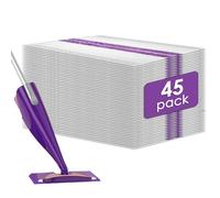 (45 pièces) WetJet Recharges de serpillère jetables compatibles avec WetJet, recharges de tampons de rechange Wet Jet, chiffons de serpillère pour WetJet