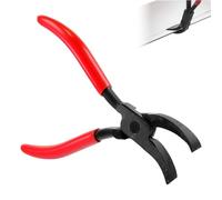 45° Pince a Border, Largeur 22 mm Pince à Tôle, en Acier au Carbone pour Éviter la Rouille, avec Poignée Antidérapante Outil de Pliage, Adaptée au Pliage et au Lissage des Tôles (Rouge)