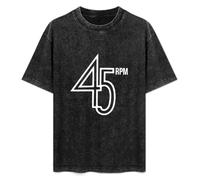 45 RPM Vinyl Record Music Northern Soul Unisex T-Shirt Top Black Mens Tee XL