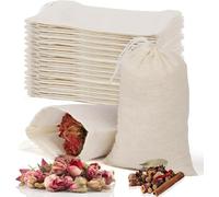 45 Sachet The a Remplir Jetable,Sachet de The a Remplir 6x8/8x10/10x15cm Jetable Infuseur Thé Sachet Thé Filtre à Thé Papier Jetable avec Cordon,Sachet de Thé,Filtre Thé pour Thé Parfumé,Épices,Café