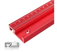 45 Type T-Slot T-Track, Rail En T Mitre En Alliage D'aluminium Pour Scie À Table À Bois Avec Outil Gradué Poussoir De Glissière De Chenille Table, Outil À Main, Rouge,500mm