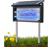 45 x 24,9 x 18 cm - Répulsif à moustiques d'extérieur - Zapper solaire pour intérieur, étanche, portable, haute puissance 4500 V pour la maison, la terrasse, le camping