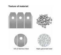 45 x lames de rechange en titane, lames de tondeuse à gazon pour toutes les tondeuses automatiques Husqvarna,