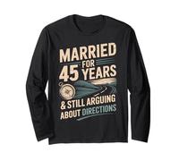 45 Year Of Marriage - 45 years of marriage tee Manche Longue