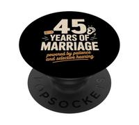 45 Year Of Marriage - 45 years of marriage tee PopSockets PopGrip Adhésif