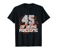 45 Years Of Being Awesome Basket-ball 45 Ans Anniversaire T-Shirt
