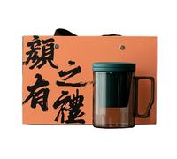 450 ml/450 ml en verre borosilicate haute tasse y mug maison créatif service à thé vert