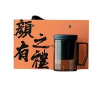 450 ml/450 ml en verre borosilicate haute tasse y mug maison créative service à thé - bleu