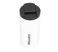 450 ml en acier inoxydable 304 - gobelet isotherme blanc durable pour café et boissons chaudes/froides, portable et anti - fuite - parfait pour voiture et bureau