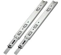 450 mm - Paire de rails à billes coulissantes Extraction totale H45 pour tiroir - Rails synchronisés à sortie totale