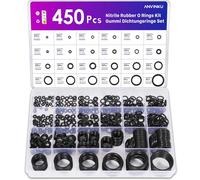 450 Pièces Joint Torique Nitrile Caoutchouc, Kit Joint d'Étanchéité O-Ring Assortiment 25 Tailles pour Plomberie, Robinetterie Automobile, Hydraulique, Réparation Générale - Boîte de Rangement
