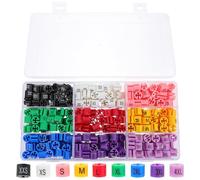 450 Pièces Marqueurs de Taille pour Cintres en Plastique, Colorées | Étiquettes Rondes à Code Couleur, Repérage Rapide des Tailles, pour Tops et Vestes en Boutique