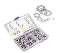 450 Pièces Rondelle Plate, 9 Tailles de Rondelles Plates Métriques en Acier Inoxydable, Kit Assortiment de Matériel pour Vis Boulons, M3 M4 M5 M6 M8 M10 M12 M14 M16