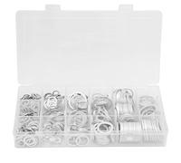 450 pièces rondelles en aluminium résistance haute température assortiment complet - anti - desserrage garanti, rangement pratique, parfait pour usage industriel et mécanique