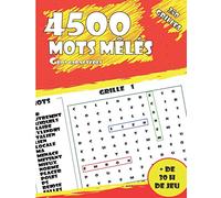 4500 Mots Mêlés Gros Caractères: Pour Adultes et Juniors | Gros Caractères | Carnet de Mots Mêlés de 250 grilles & 4500 mots | 17.78 x 25.4 cm - 125 pages | Cadeau idéal pour vos adolescents