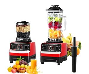 4500W 2-En-1 Blender Mixeur Multifonctions,2.5L Blender Smoothie Professionnel avec 2 Bol,Ergonomique,8 Lames en Inox,15 Réglages Vitesse,pour Smoothies, Shakes,Aliments,Glace PiléE (Rouge - 2L)