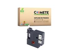 - 45013 1 Ruban etiqueteuse compatible avec DYMO 45013 etiquette Noir sur Blanc adhésif