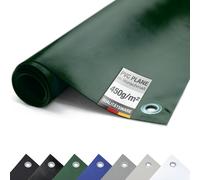 (450g/m²) Bâche de camion/PVC avec œillets, bâche en tissu de couverture (vert RAL6005, 3m x 16m)