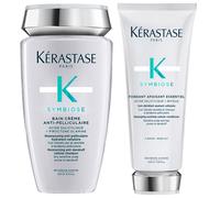 450ml Kérastase Symbiose Kit de soins pour cuir chevelu sec et squameux (shampoing 250 ml + après-shampoing 200 ml)