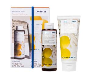 450ml KORRES Santorini Grape Collection Soins du corps (gel douche 250 ml + lait corporel 200 ml)