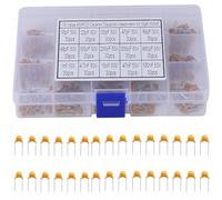 450PCS 15Value 10pf-100nf Ceramic Capacitor Assortment Kit with Box, 5.8mm Pin Spacing 50V DIP Monolithic Multilayer for Electronic Repair Capacitance Meters