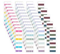 450PCS Marque Page Adhésif, Post It Livre Autocollantes Onglets d'Index Adhésifs Étiquettes d'Index Marqueurs Adhésifs Multicolore Fournitures Papeterie Scolaires Bureau