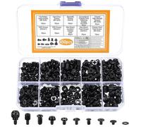 450pcs SSD Screws,Laptop Screws,Screw Spacers for Motherboard Repair PC SSD Case CD-ROM Hard Disk Components Accessories (Black)