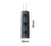 450V220UF volume 18x50mm 450v 220uf aluminum electrolytic capacitor 220mfd 220mf 220uf 450vdc 450wv 2.2uf 3.3uf 4.7uf 6.8uf 10uf MQXFCZUX(450v6.8 10x17 20pcs)