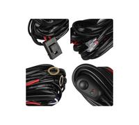 450W 12V 14AWG Led Light Power Relay Kit Harness Fuse Wiring On-Off Switch Wire For Car Fog HID Bars Driving Lights Work Lamps