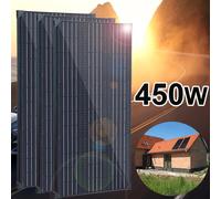 450w 300w 150w panneau solaire aluminium 12v kit complet chargeur de batterie pour camping-car système de panneaux photovoltaïques pour maison bateau camping RV 450w 3pcs 150w