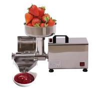 450W broyeuse de tomates électrique presse à tomates commerciale presse à tomates en acier inoxydable et presseur à tomates 50 kg/H pressage de tomates et Sauce pour Sauce tomate, fraises et Mirtil