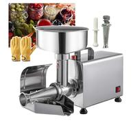 伟 祥 450W Commercial Electric Tomato Strainer Machine, 50 Kg/H Pure Copper Motor, Stainless Steel Strainer, 9inch Large Funnel, High Working Efficiency, Tomato Press for Strawberry Blueberry