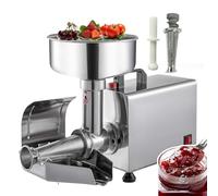 伟 祥 450W Electric Tomato Strainer Machine, Commercial Grade Tomato Milling Machine, 90 -160kg/h Output, Stainless Steel, Waterproof, Food Squeezer Machine for Jam & Sauce, Highly Efficient